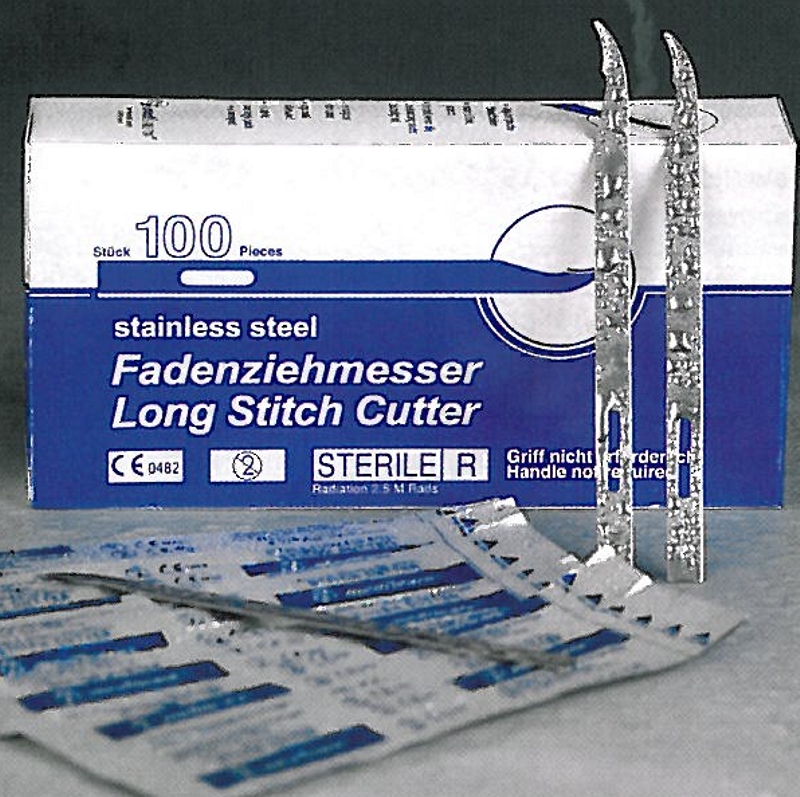 Stitch Cutter Mediware lang Fadenziehmesser 11 cm (100 Stück)