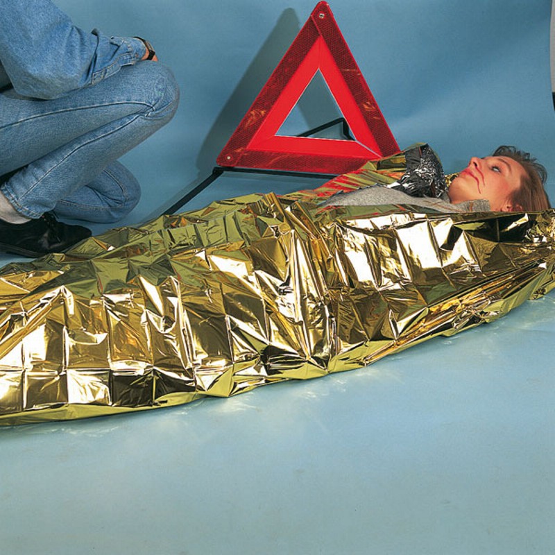 Rettungsdecke gold-silber 160 x 210 cm