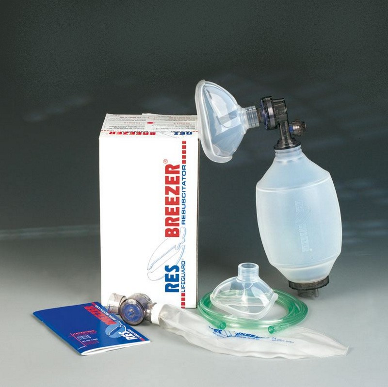 Einweg- Notfall-Beatmungsbeutel + 1 PVC Maske, Erwachsene, Gr. 5